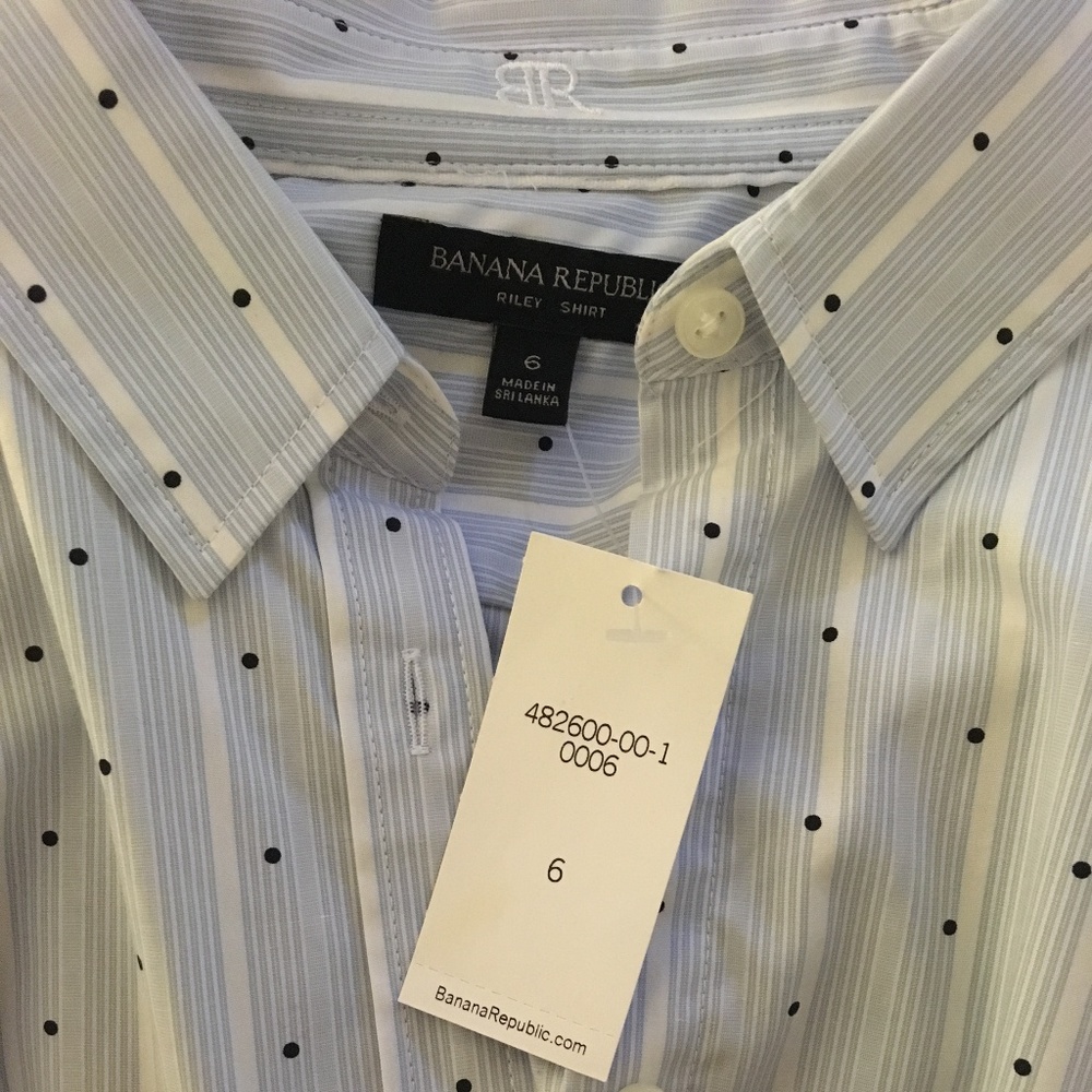Banana Republic Riley-Fit Tailored Blue Crystal